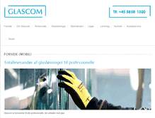 Tablet Screenshot of glascom.dk